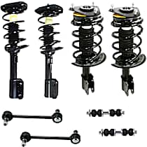 8-Piece Kit Front and Rear, Driver and Passenger Side Suspension with Loaded Struts and Sway Bar Links
