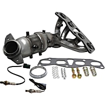 Front Catalytic Converter Kit, Federal EPA Standard, 46-State Legal (Cannot ship to or be used in vehicles originally purchased in CA, CO, NY or ME), includes Oxygen Sensors