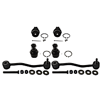 6-Piece Kit Front Suspension with Ball Joints and Sway Bar Links