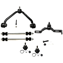 6-Piece Kit Front Suspension Kit, Includes (2) Ball Joint, (2) Control Arm, and (2) Sway Bar Link