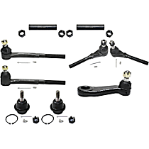 9-Piece Kit Suspension Kit,  Includes (2) Ball Joint, (1) Pitman Arm, (2) Tie Rod Adjusting Sleeve, and (4) Tie Rod End