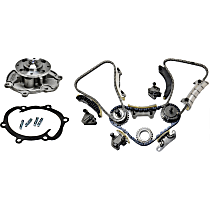 2-Piece Kit Timing Chain Kit, 6 Cyl 3.6L, includes (1) Timing Chain Kit and (1) Water Pump