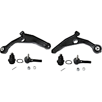 Front, Driver and Passenger Side, Lower Control Arm Kit, includes Ball Joints and Tie Rod Ends