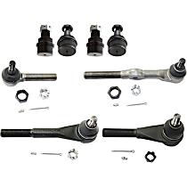 8-Piece Kit Front Suspension Kit, With 7/8 (in) x 18 Threads,  Includes (4) Ball Joint and (4) Tie Rod End