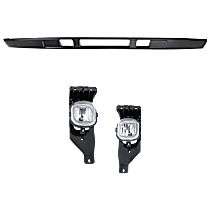 3-Piece Kit Driver and Passenger Side Halogen Fog Light, With bulb(s), OE Replacement  Includes (1) Fog Light and (1) Valance