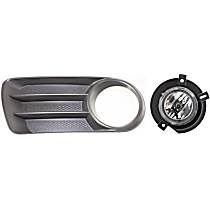 2-Piece Kit Front, Passenger Side Halogen Fog Light, With bulb(s), OE Replacement Includes (1) Fog Light and (1) Fog Light Trim