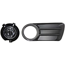 2-Piece Kit Front, Driver Side Halogen Fog Light, With bulb(s), OE Replacement Includes (1) Fog Light and (1) Fog Light Trim