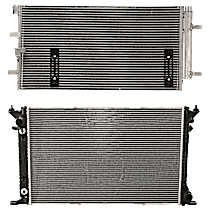 2-Piece Kit A/C Condenser, 6 Cyl 3.0L, includes (1) A/C Condenser and (1) Radiator