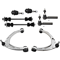 8-Piece Kit Control Arm,  Includes (2) Ball Joint, (2) Control Arm, (2) Sway Bar Link, and (2) Tie Rod End - 