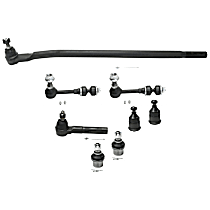 8-Piece Kit Drag Link, 4WD, Includes (4) Ball Joint, (1) Drag Link, (2) Sway Bar Link, and (1) Tie Rod End