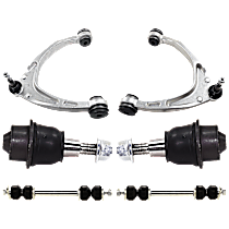 6-Piece Kit Control Arm,  Includes (2) Ball Joint, (2) Control Arm, and (2) Sway Bar Link - 