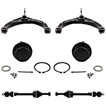 6-Piece Kit Control Arm, Rear Wheel Drive,  Includes (2) Ball Joint, (2) Control Arm, and (2) Sway Bar Link - 