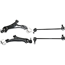 4-Piece Kit Control Arm, AWD, For Models With Sport Suspension,  Includes (2) Control Arm and (2) Sway Bar Link - 