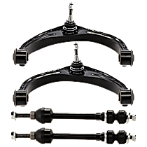 4-Piece Kit Control Arm, Rear Wheel Drive,  Includes (2) Control Arm and (2) Sway Bar Link - 