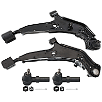 4-Piece Kit Control Arm,  Includes (2) Control Arm and (2) Tie Rod End - 