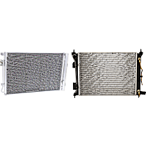 2-Piece Kit Radiator, Automatic Transaxle, 1.6L 4Cyl,  Includes (1) A/C Condenser and (1) Radiator