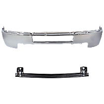 2-Piece Kit, Front Bumper, Chrome, Includes (1) Bumper and (1) Bumper Reinforcement