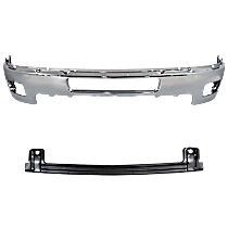 2-Piece Kit, Front Bumper, Chrome, Includes (1) Bumper and (1) Bumper Reinforcement