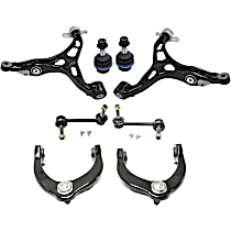 8-Piece Kit Control Arm, Rear Wheel Drive,  Includes (2) Ball Joint, (4) Control Arm, and (2) Sway Bar Link - 