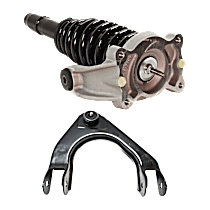 2-Piece Kit Front, Driver Side Fully Loaded Strut, FWD, includes (1) Control Arm and (1) Shock Absorber and Strut Assembly