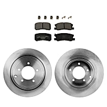 Rear Brake Disc and Pad Kit, Plain Surface, 302mm Rear Disc, With BRG, BR1 or BR3 Brakes, Pro-Line Series