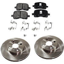 SureStop Front Brake Disc and Pad Kit, 2-Wheel Set, Pro-Line Series