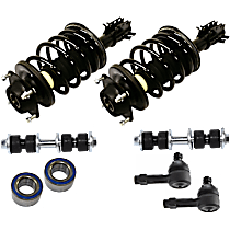 8-Piece Kit Suspension Kit,  Includes (2) Shock Absorber and Strut Assembly, (2) Sway Bar Link, (2) Tie Rod End, and (2) Wheel Bearing