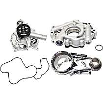 3-Piece Kit Timing Chain Kit, enginevinname : 2, OHV, HEMI, valvesperengine :16, With Tensioner, 5.7L 8Cyl,  Includes (1) Oil Pump, (1) Timing Chain Kit, and (1) Water Pump