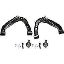 4-Piece Kit Front, Driver and Passenger Side, Upper Control Arm Kit, Four Wheel Drive,  Includes (2) Ball Joint and (2) Control Arm