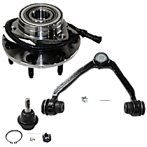 3-Piece Kit Suspension Kit,  Includes (1) Ball Joint, (1) Control Arm, and (1) Wheel Hub