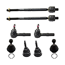 8-Piece Kit, Front, Driver And Passenger Side Suspension Kit, Includes Wheel Hub And Ball Joint