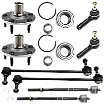 8-Piece Kit, Front Suspension Kit, Includes Sway Bar Link, Tie Rod End, And Wheel Hub