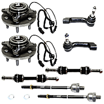 8-Piece Suspension Kit, Includes (2) Sway Bar Link, (4) Tie Rod End, and (2) Wheel Hub