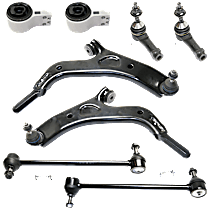 8-Piece Kit Suspension Kit,  Includes (2) Control Arm, (2) Control Arm Bushing, (2) Sway Bar Link, and (2) Tie Rod End - 