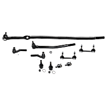 10-Piece Kit Front Suspension with Ball Joints, Sway Bar Links, and Tie Rod Ends
