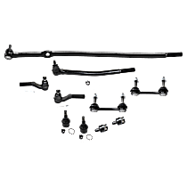 10-Piece Kit Front Suspension with Ball Joints, Sway Bar Links, and Tie Rod Ends