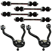 6-Piece Kit Suspension Kit,  Includes (2) Control Arm and (4) Sway Bar Link