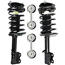 4-Piece Kit Front, Driver and Passenger Side Suspension Includes Loaded Struts and Sway Bar Links