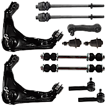 11-Piece Kit Front Suspension Kit, Includes (2) Ball Joint, (2) Control Arm, (1) Idler Arm, (2) Sway Bar Link, and (4) Tie Rod End