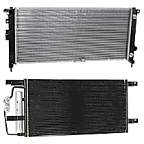 2-Piece Kit A/C Condenser, includes (1) A/C Condenser and (1) Radiator, 3.9L Eng., 6 Cyl.