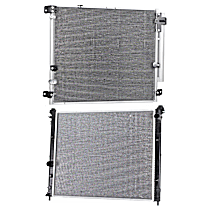 2-Piece Kit A/C Condenser, 6 Cyl 3.6L, includes (1) A/C Condenser and (1) Radiator
