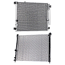 2-Piece Kit A/C Condenser, includes (1) A/C Condenser and (1) Radiator, 4.6L Eng., 8 Cyl.