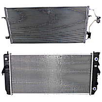 2-Piece Kit A/C Condenser, 3.8L 6Cyl,  Includes (1) A/C Condenser and (1) Radiator