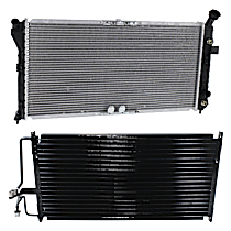 2-Piece Kit A/C Condenser, includes (1) A/C Condenser and (1) Radiator, 3.8L Eng., 6 Cyl.