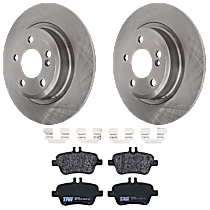 KIT-072924-3263 Rear Brake Disc and Pad Kit, Plain Surface 5 Lugs Semi-metallic