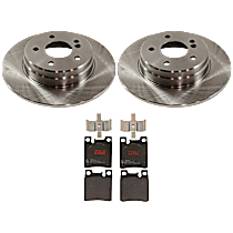 KIT-072924-4795 Rear Brake Disc and Pad Kit, Plain Surface 5 Lugs Semi-metallic