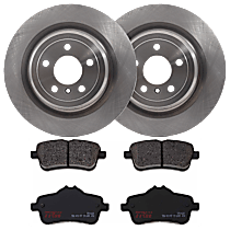 KIT-072924-4865 Rear Brake Disc and Pad Kit, Plain Surface 5 Lugs Semi-metallic