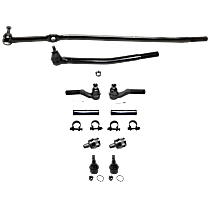 10-Piece Kit Front, Driver and Passenger Side, Inner and Outer Tie Rod End with Ball Joints and Tie Rod Adjusting Sleeves