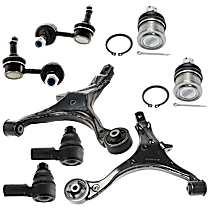 8-Piece Kit Control Arm,  Includes (2) Ball Joint, (2) Control Arm, (2) Sway Bar Link, and (2) Tie Rod End - 