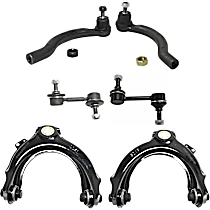 6-Piece Kit Control Arm, FWD,  Includes (2) Control Arm, (2) Sway Bar Link, and (2) Tie Rod End - 